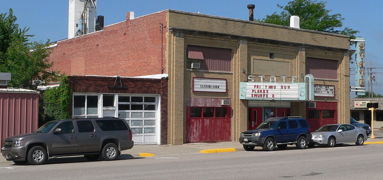 Central City, Nebraska State Theater from SE 1