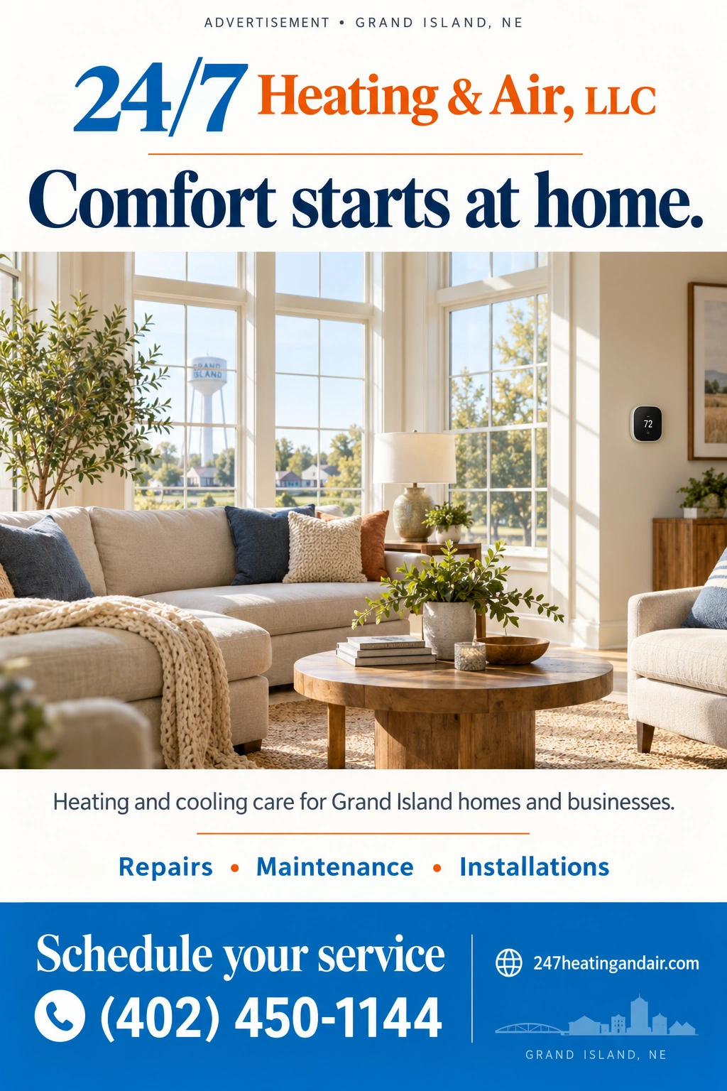 24-7 Heating & Air LLC portrait advertisement 1