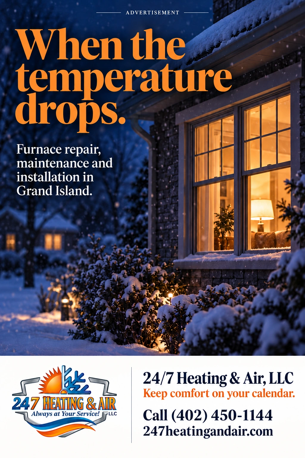 24-7 Heating & Air LLC portrait advertisement 2