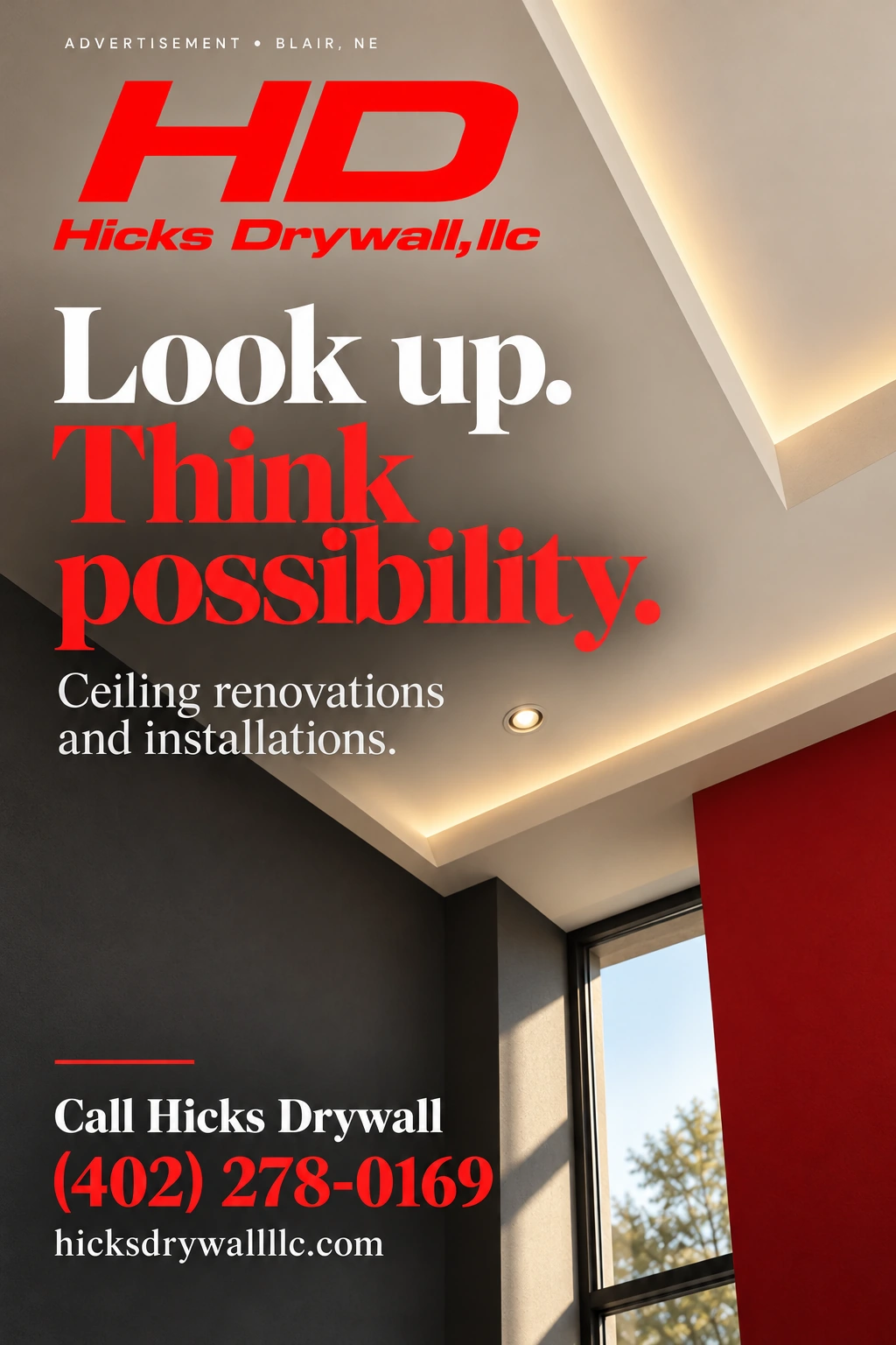Hicks Drywall LLC portrait advertisement 5