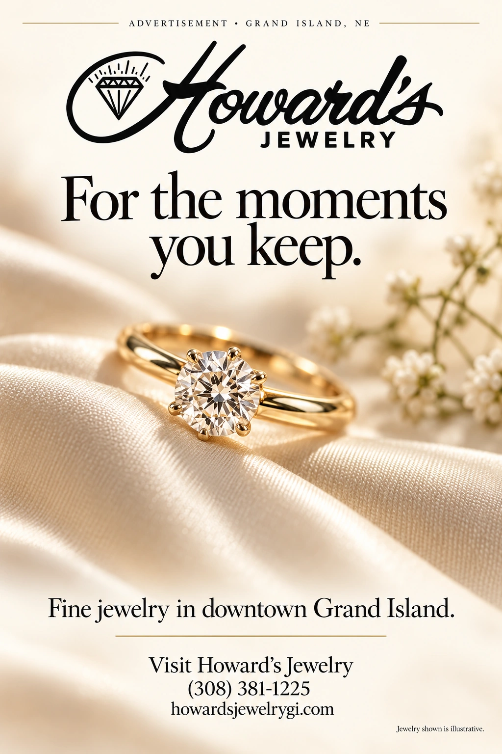 Howard's Jewelry portrait advertisement 1
