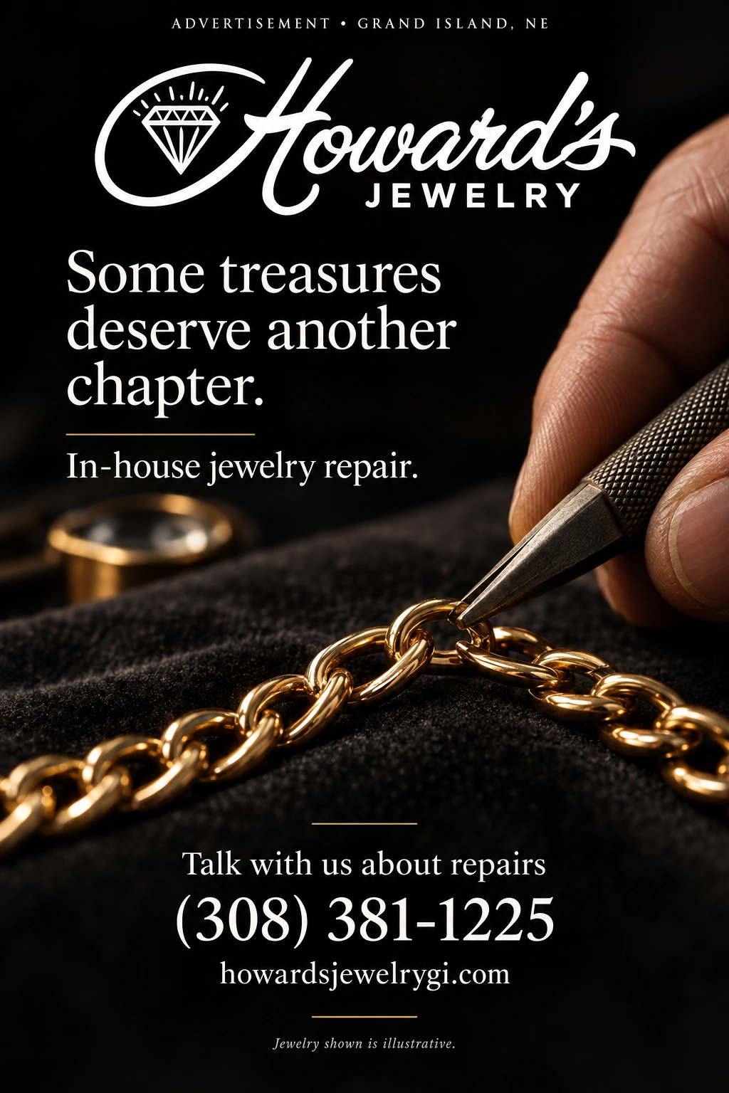 Howard's Jewelry portrait advertisement 3