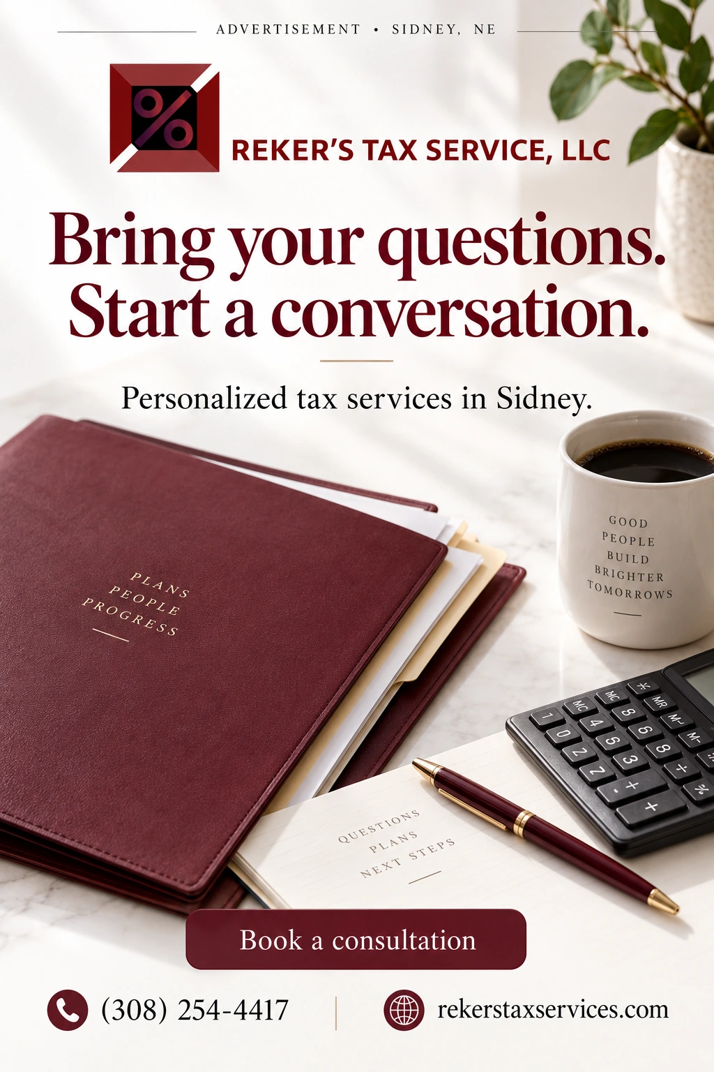 Reker's Tax Service LLC portrait advertisement 1