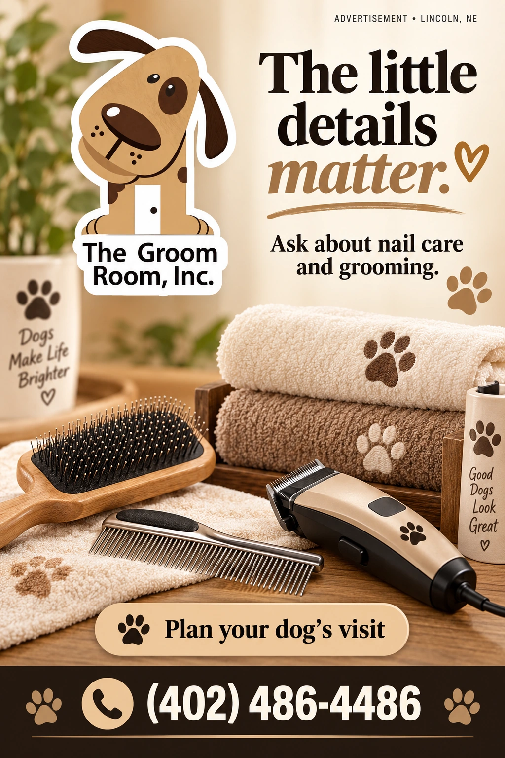 The Groom Room Inc portrait advertisement 4
